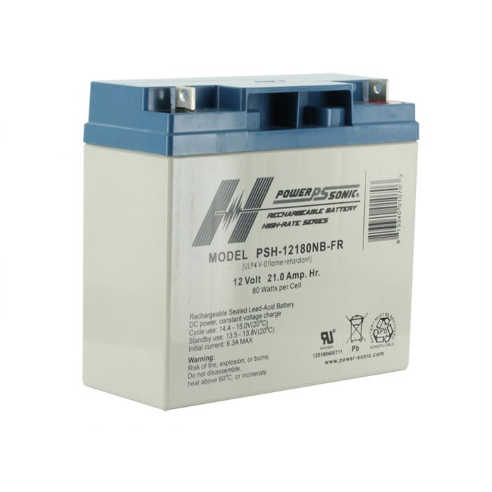 Powersonic PSH-12180 FR SLA Battery 12-Volt 21-AH NB Terminal