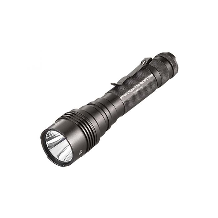 Streamlight 88078 ProTac HPL USB Rechargeable Long Range Flashlight - C4 LED - 1,000 Lumens - With 120V AC and 12V DC Charger - Black - Clam Packaging