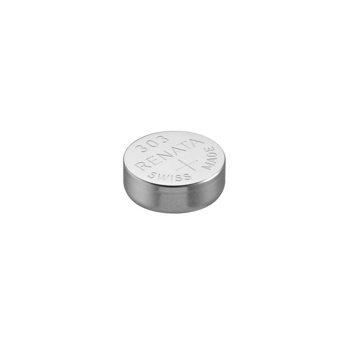 Renata 303 / 357 Silver Oxide Coin Cell Battery - 175mAh  - 1 Piece Tear Strip