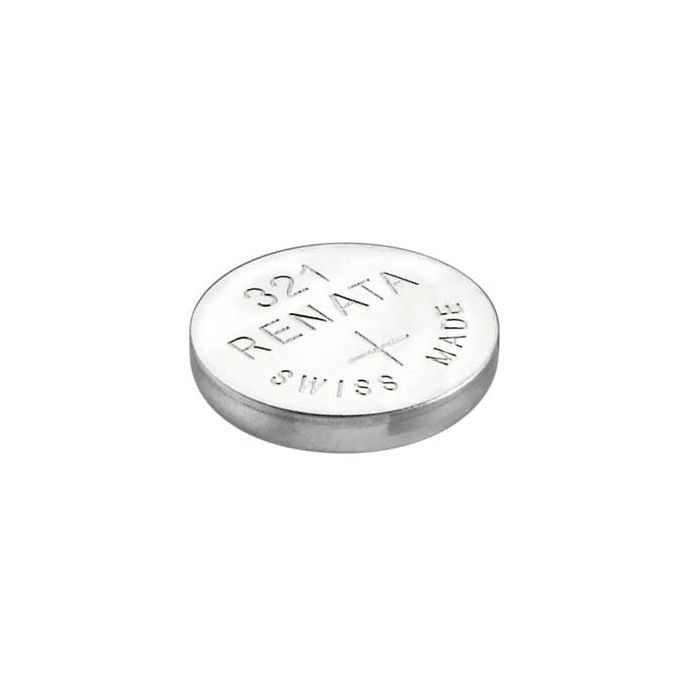 Renata 321 Silver Oxide Coin Cell Battery - 14.5mAh  - 1 Piece Tear Strip