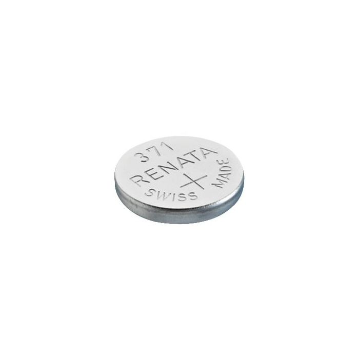 Renata 370 / 371 Silver Oxide Coin Cell Battery - 35mAh - 1 Piece Tear Strip