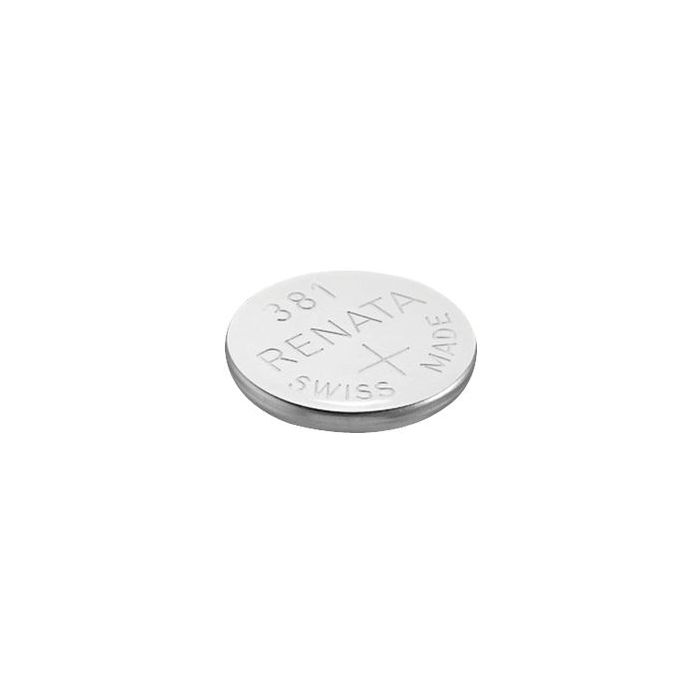 Renata 381 Silver Oxide Coin Cell Battery - 50mAh  - 1 Piece Tear Strip