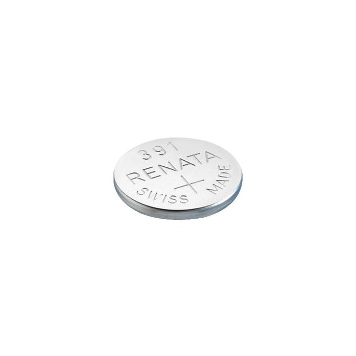 Renata 391 Silver Oxide Coin Cell Battery - 50mAh  - 1 Piece Tear Strip