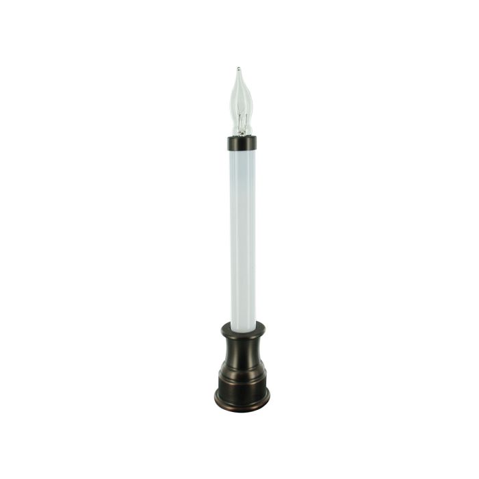 Sillites 9in Polished Window Candle - Antique Bronze