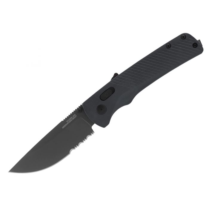 SOG Flash AT-XR Mk3 Partially Serrated Folding Knife - Urban Grey - Peg Box