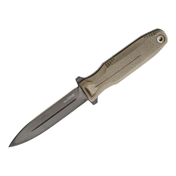 SOG Pentagon FX Fixed Blade Knife - 4.77 Inch - Includes Sheath - FDE