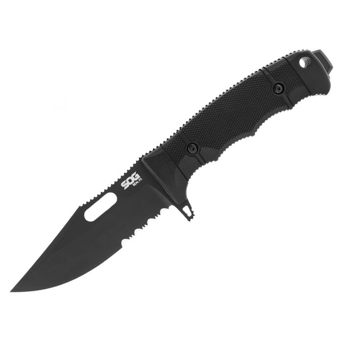 SOG SEAL FX Fixed Blade Knife - 4.30 Inch Blade, Clip Point, Partially Serrated