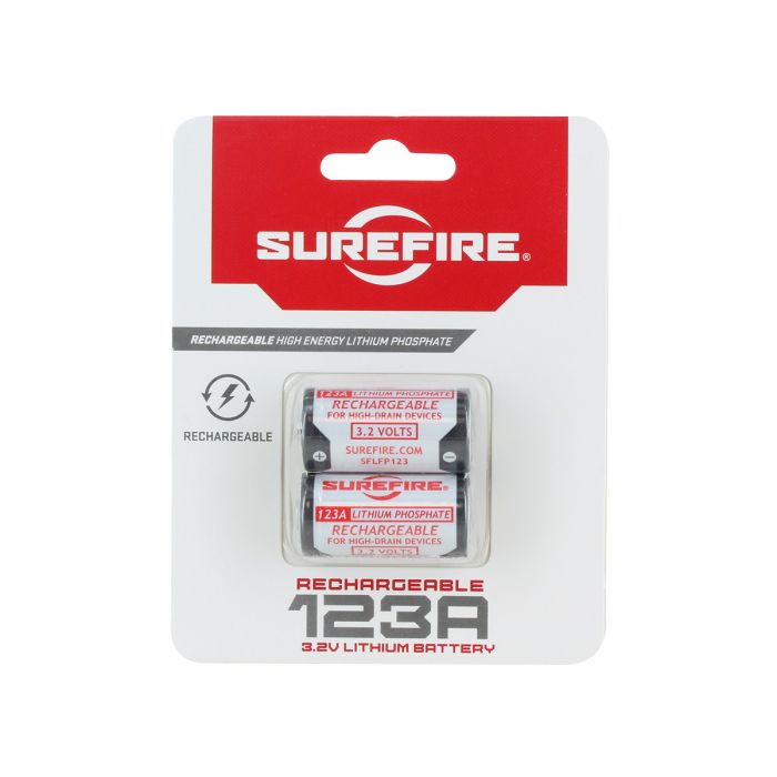 SureFire SFLFP123 RCR123A / 16340 Battery - 2 Pack Carded