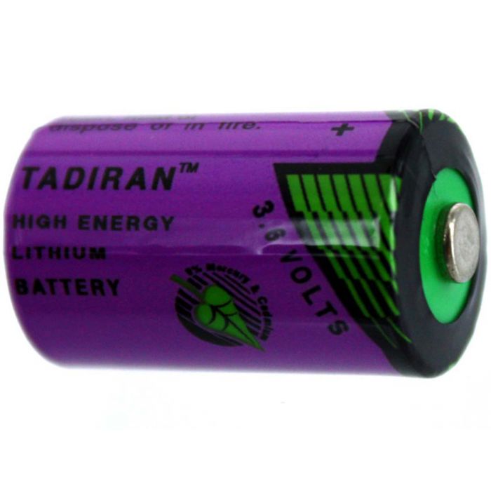 Tadiran XOL 1/2 AA 1200 mAh 3.6V Lithium Thionyl Chloride (Li-SOCI2) Battery (TL4902)