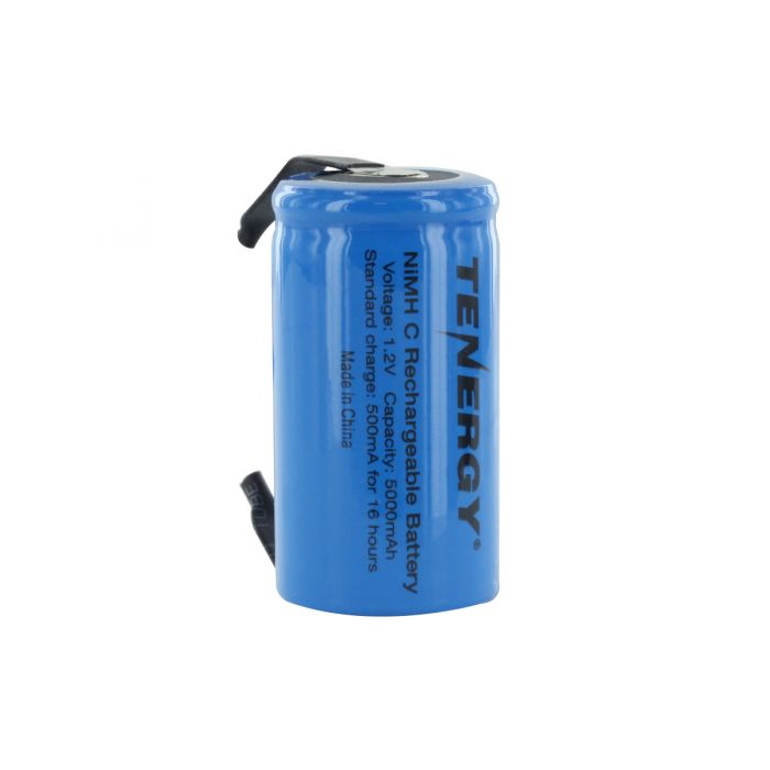 Tenergy 10203 C 5000mAh 1.2V NiMH Battery with Solder Tabs for Building Packs