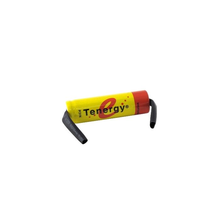 Tenergy 20102-1 AA 1000mAh 1.2V NiCd Flat Top Battery with Tabs - Bulk