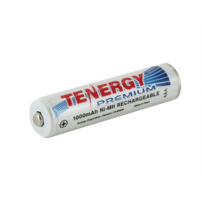Tenergy Premium 10405 AAA 1000mAh 1.2V NiMH Button Top Battery - Bulk