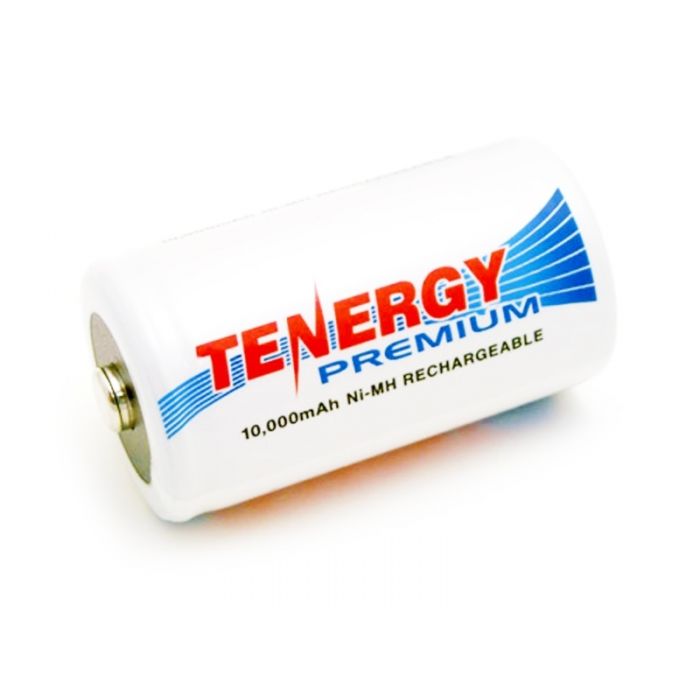 Tenergy Premium 10105 D 10000mAh 1.2V NiMH Button Top Battery - Bulk
