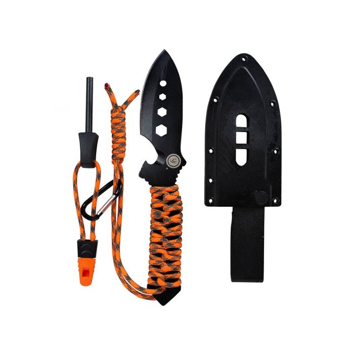Ultimate Survival Technologies ParaShark PRO Knife - Includes Sheath - Black