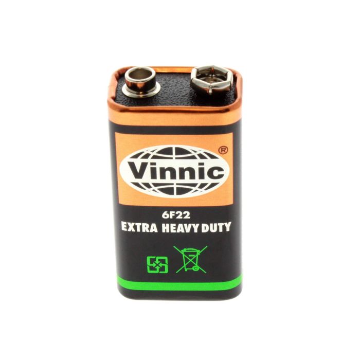 Vinnic ER6F22MSG 9V Battery - 1pc Shrink Wrap
