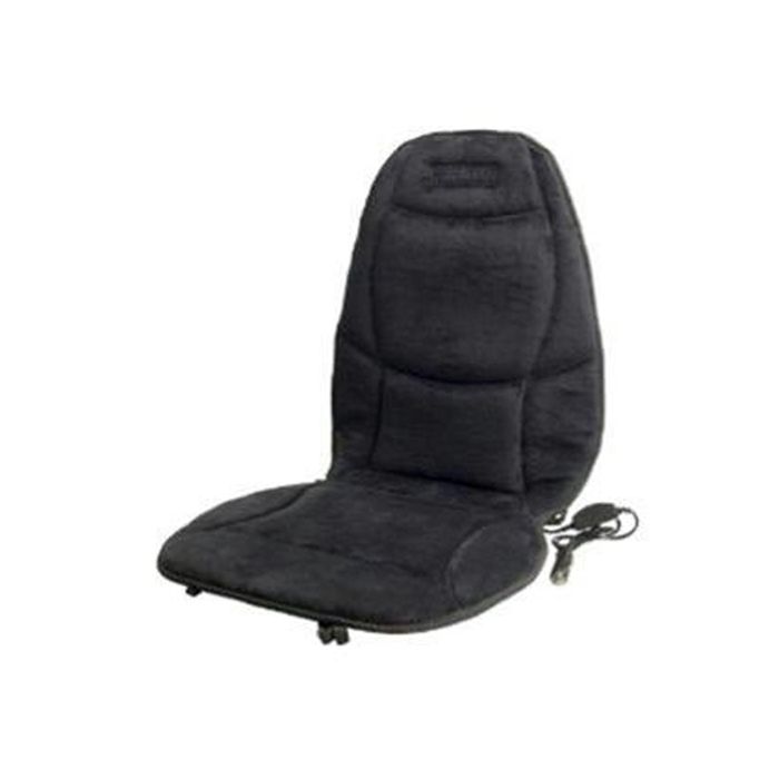 Wagan Stylish Soft Velour Heated Car Seat Cushion - Black (9438)
