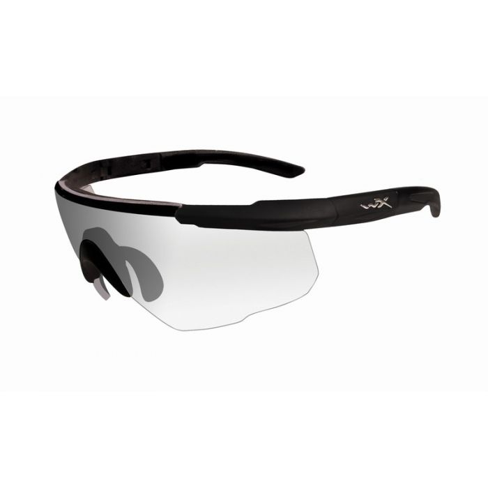 Wiley X Saber Advanced Changeable Sunglasses with High Velocity Protection - Matte Black Frame with Clear Lenses