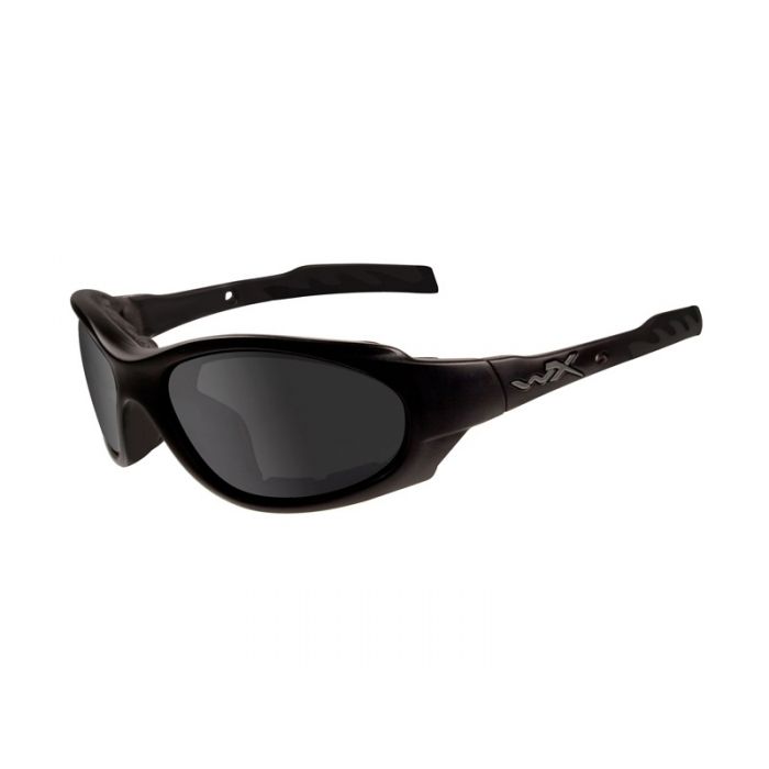 Wiley X XL-1 Advanced Changeable Sunglasses Rx Ready with High Velocity Protection - Matte Black Frame with Smoke Grey - Clear Lens Kit
