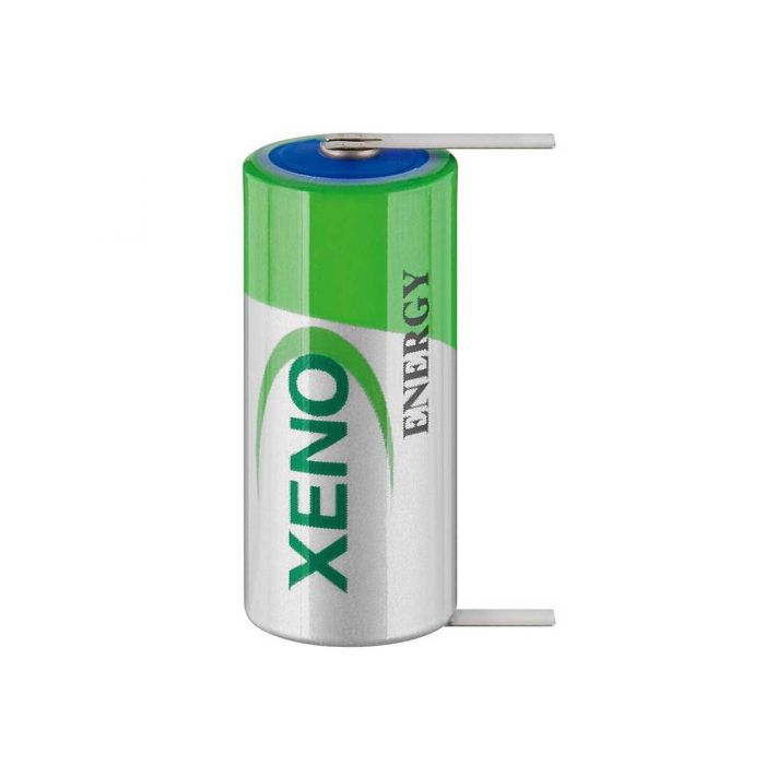 Xeno XL-055F-T1 2/3AA 1650mAh 3.6V Lithium Thionyl Chloride (LiSOCI2) Battery with T1 Tabs - Bulk