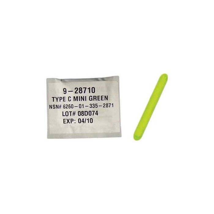 Cyalume 2-inch ChemLight Mini Light Sticks - Case of 50 - Individually Foiled - Green (9-28710PF)