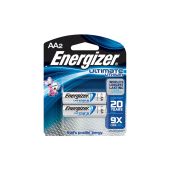 Energizer Ultimate AA Lithium Batteries - 3000mAh  - 2 Piece Retail Packaging