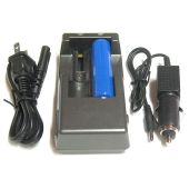 AELight Dual 18650 Battery Charger 120V AC - 12/24VDC - Includes 1 x 18650