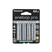 Panasonic Eneloop Pro AA 2600mAh 1.2V Low Self Discharge NiMH Rechargeable Batteries - 4 Pack Retail Card