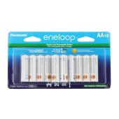 Panasonic Eneloop AA 2000mAh 1.2V Low Self Discharge NiMH Rechargeable Batteries - Retail Card of 12