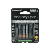 Panasonic Eneloop Pro AAA 980mAh 1.2V Low Self Discharge NiMH Rechargeable Batteries - 4 Pack Retail Card