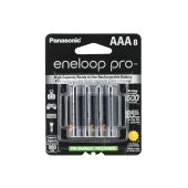 Panasonic Eneloop Pro AAA 980mAh 1.2V Low Self Discharge NiMH Rechargeable Batteries - 8 Pack Retail Card