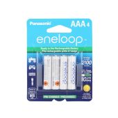 Panasonic Eneloop AAA 800mAh 1.2V Low Self Discharge NiMH Rechargeable Batteries - 4 Pack Retail Card