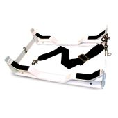 Revere Aluminum Cradle for Offshore Elite 6-8 Person Liferafter Container Pack - White Powder Coated Finish with Hydro Release