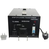 Seven Star 3000 Watt Step Up and Step Down Transformer 110-220 Volt TC-3000