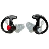 SureFire EP4 BK-MPR-BULK (25PK) Sonic Defenders Plus Filtered Flanged Earplugs - 24dbB Noise Reduction Rating - Medium - Black - Box of 25