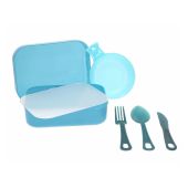 Ultimate Survival Technologies PackWare Mess Kit - Includes Cup, Cutting Board / Strainer, Eating Utensils and Storage Container / Bowls