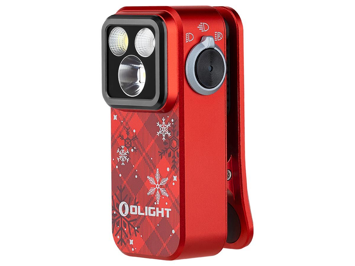 Olight Oclip Pro - Snowflake Red
