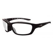 Wiley X Brick Climate Control Sunglasses Rx Ready with High Velocity Protection - Gloss Black Frame with Clear Lenses 