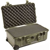 Pelican 1510 Carry-On Case with Pick & Pluck Foam - OD Green
