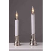 Sillites 7.5in Window Candle - Brushed Nickel