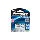 Energizer Ultimate AAA Lithium Batteries - 1250mAh  - 2 Piece Retail Packaging