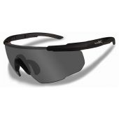 Wiley X Saber Advanced Changeable Sunglasses with High Velocity Protection - Matte Black Frame with Smoke Grey Lenses 