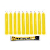 Cyalume 6-inch ChemLight 12 Hour Chemical Light Sticks - Case of 10 - Individually Foiled - Yellow (9-01360)