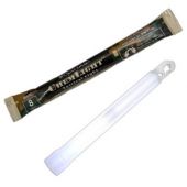Cyalume 6-inch ChemLight 8 Hour Chemical Light Sticks - Case of 10 - Individually Foiled - White (9-51460)