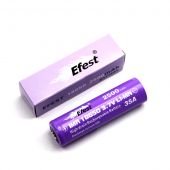 Efest IMR 18650 Li-Ion Unprotected Battery - 2500mAh  - 1 Piece Box
