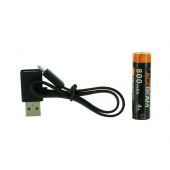 Acebeam ARC14500N-800 14500 Battery and Micro-USB Charging Cable