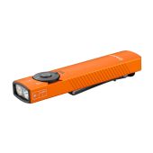 Olight Arkfeld Pro Rechargeable LED Flashlight - 1300 Lumens - Cool White - 365nm UV - 520nm Green Laser - Uses Built-in 1500mAh Li-Poly Battery Pack - Orange