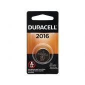 Duracell Duralock CR2016 Lithium Coin Cell Battery - 75mAh  - 1 Piece Retail Packaging