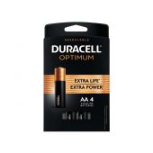 Duracell Optimum AA Batteries - 4 Piece Retail Card