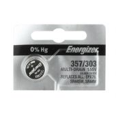 Energizer 303 / 357 Silver Oxide Coin Cell Battery - 150mAh  - 1 Piece Tear Strip