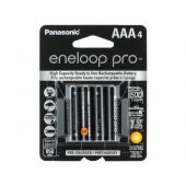 Panasonic Eneloop Pro AAA 950mAh 1.2V Low Self Discharge NiMH Rechargeable Batteries - 4 Pack Retail Card
